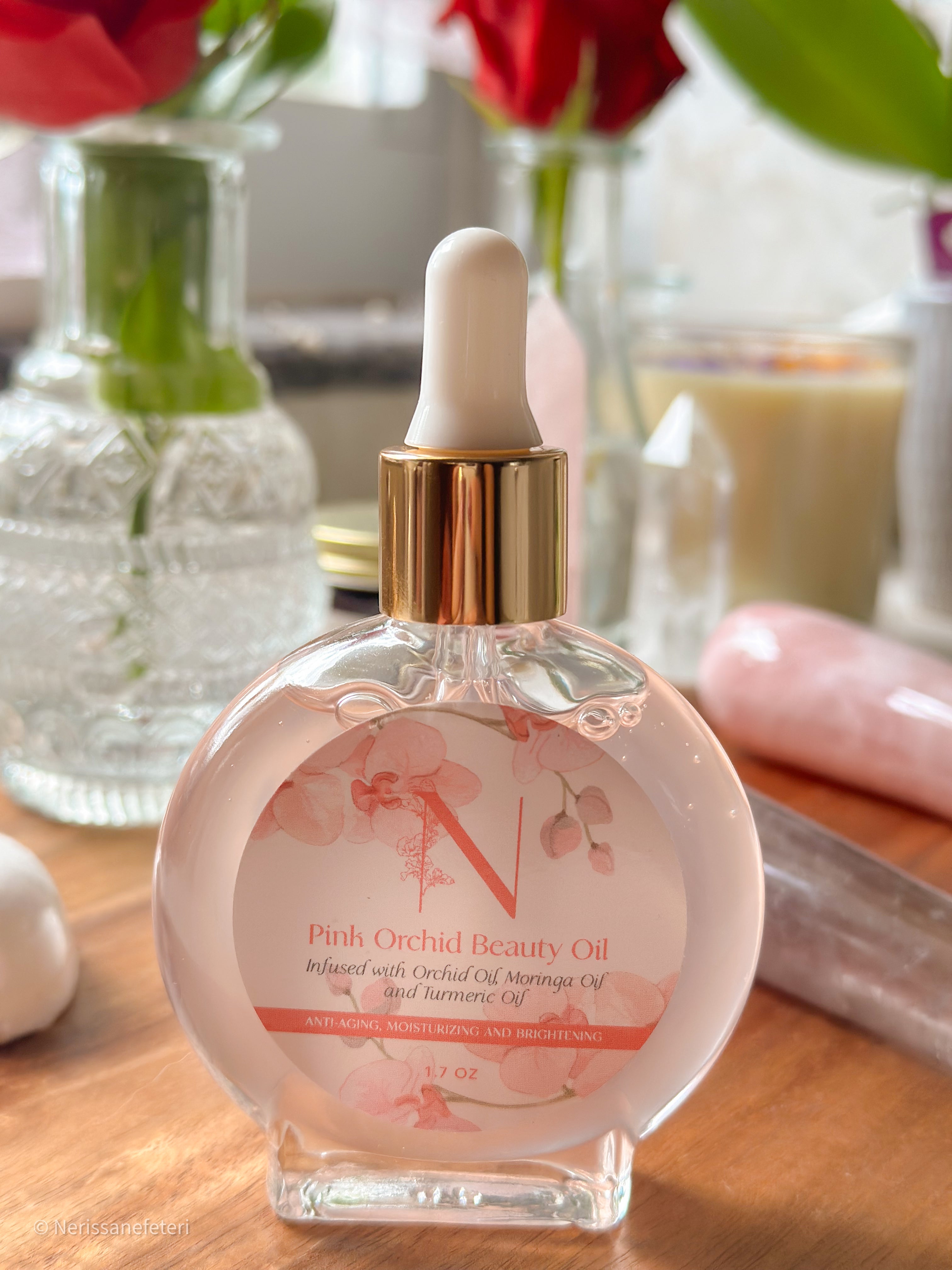 Pink Orchid Beauty Oil NerissaNefeteri